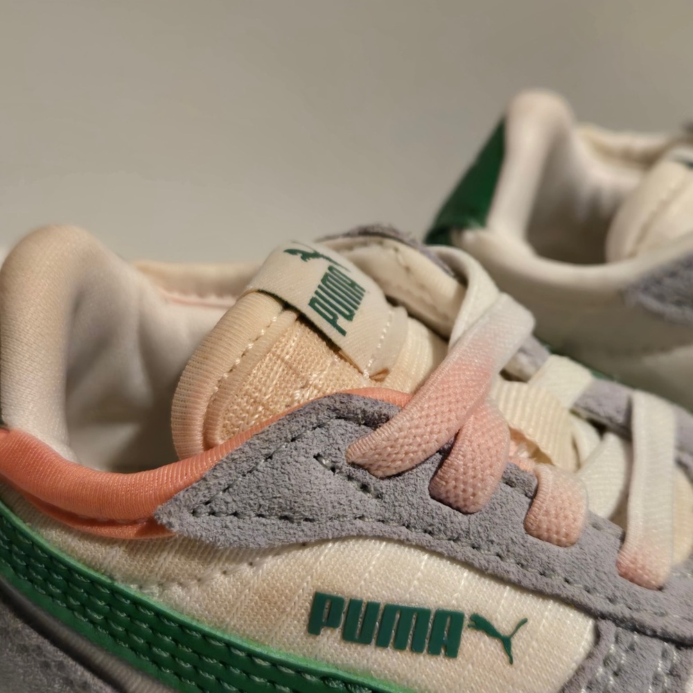 Puma Toddler Sneakers Size 4C Gray White & Green Retro Style | Fun  Play Shoes - Picture 6 of 11